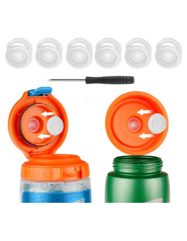 Válvulas de Dispensación Gocola 6 Pzas para Botella Gatorade 32oz