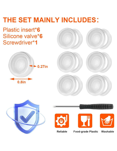 Válvulas de Dispensación Gocola 6 Pzas para Botella Gatorade 32oz