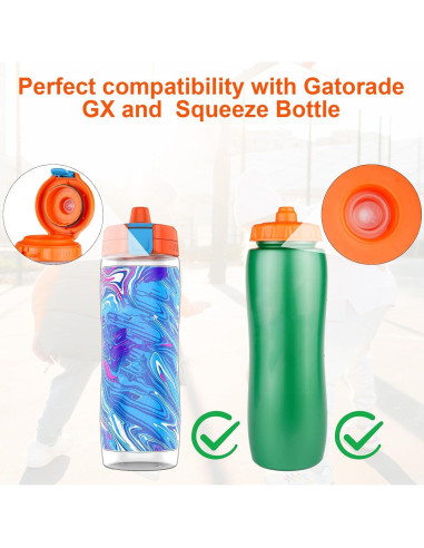 Válvulas de Dispensación Gocola 6 Pzas para Botella Gatorade 32oz