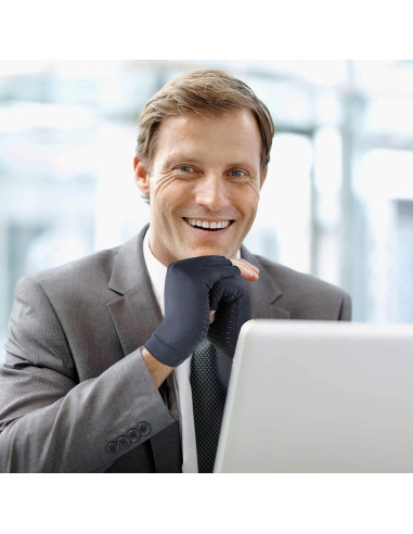 Guantes de compresión de cobre ITHW para artritis - Grande