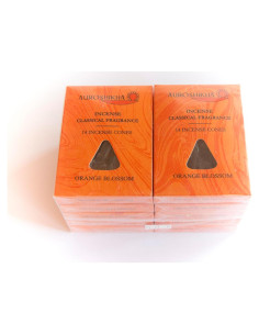 Conos de Incienso Auroshikha - Flor de Naranja 140 Unidades