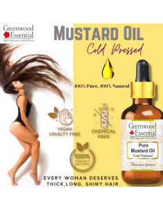 Aceite de Mostaza Esencial Greenwood 200ml Prensado en Frío 2