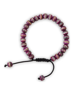 Pulsera Mala Tibetana de Oración con Perlas Curativas - Púrpura