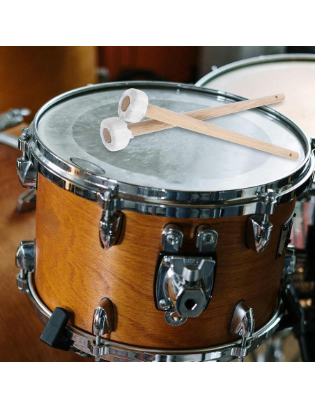 2 Mallets de Timpani de Madera 26cm para Percusión