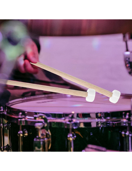 2 Mallets de Timpani de Madera 26cm para Percusión