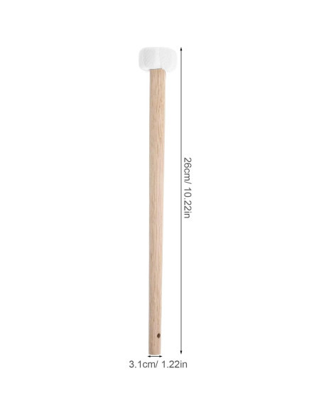 2 Mallets de Timpani de Madera 26cm para Percusión