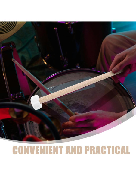 2 Mallets de Timpani de Madera 26cm para Percusión