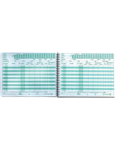 Libro de Puntuaciones de Baloncesto Unique Sports Mark V - Tapa Dura 30 Juegos 2