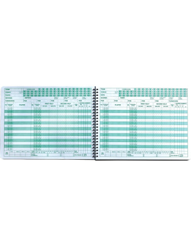 Libro de Puntuaciones de Baloncesto Unique Sports Mark V - Tapa Dura 30 Juegos