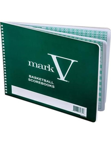 Libro de Puntuaciones de Baloncesto Unique Sports Mark V - Tapa Dura 30 Juegos