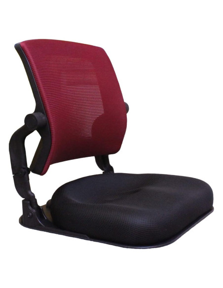 Silla de Suelo Plegable HiHip con Soporte para Espalda Vino