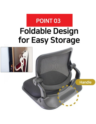 Silla de Suelo Plegable HiHip con Soporte para Espalda Vino