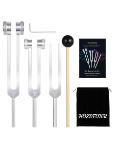 Juego de Tenores HOSDFOIER 128Hz 256Hz 512Hz Plateado