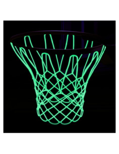 Red de Baloncesto Brillante FdcLixuvol 50 cm Nylon Blanco