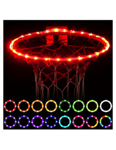 Luces LED para Aro de Baloncesto Waybelive, Control Remoto, 16 Colores