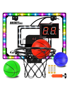 Aro de Baloncesto Interior Jugana con Luz LED y Marcador