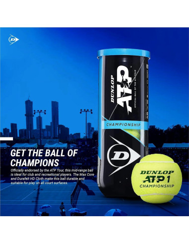Bolas de Tenis DUNLOP ATP Extra Duty - 72 Bolas