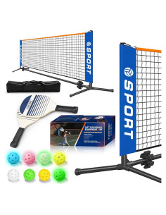 Conjunto de Pickleball Furypiont 10 m con 2 Palas y 8 Pelotas