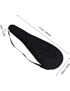 Funda para Raqueta de Squash Yuecoom 71cm Acolchada Negra 2