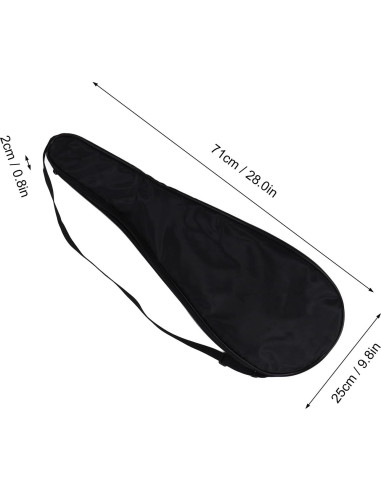 Funda para Raqueta de Squash Yuecoom 71cm Acolchada Negra
