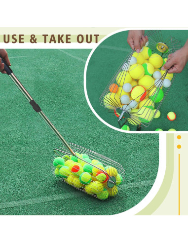 Recogedor de Pelotas de Tenis Voodans Telescópico 1.95kg