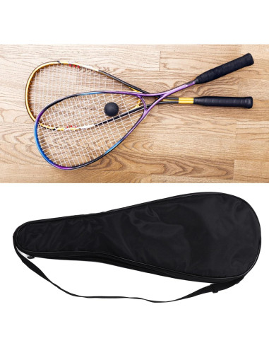Funda para Raqueta de Squash Yuecoom 71cm Acolchada Negra