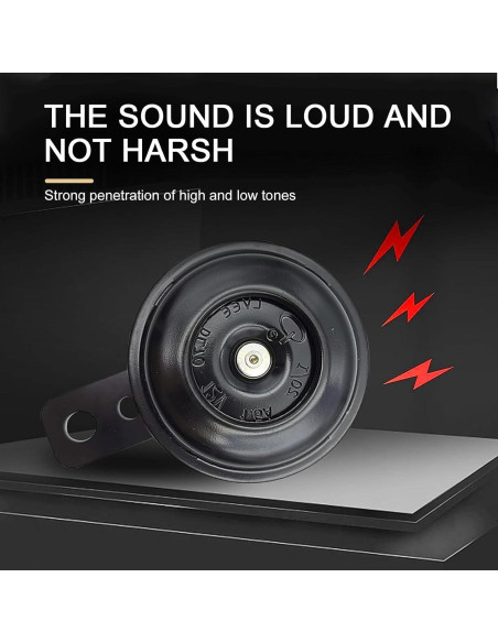 Silbato de Caracol Yumfugu 12V Universal Negro 125dB