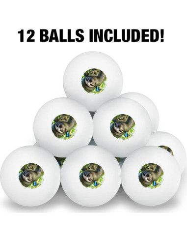 Pelotas de Ping Pong 3 Estrellas thejq - Paquete de 12 con Bolsa