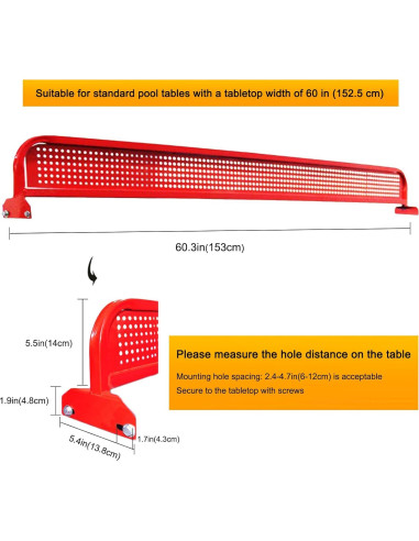 Red de Tenis de Mesa OYKSHDF 153 cm para Interior y Exterior