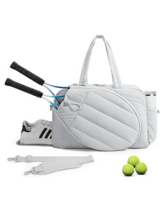 Bolsa de Gimnasio de Tenis BAGSMART Gris Claro 35L