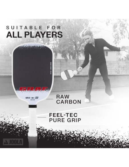 Paleta de Pickleball JOOLA GRAF Edge 16mm Fibra de Carbono