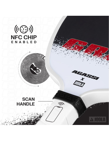 Paleta de Pickleball JOOLA GRAF Edge 16mm Fibra de Carbono