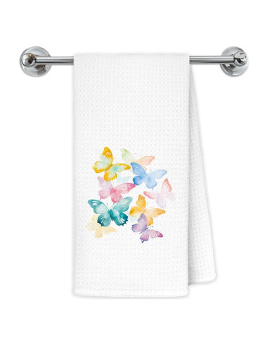 Toallas de Cocina Exqcom Mariposa 40x60 cm Decorativas