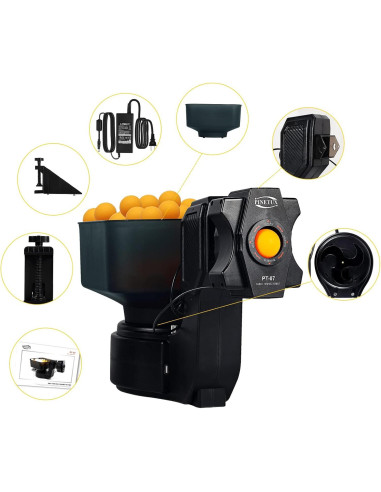 Robot Lanzador de Pelotas de Ping Pong ZXMT PT-07 Avanzado