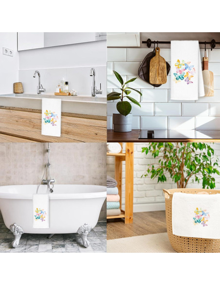 Toallas de Cocina Exqcom Mariposa 40x60 cm Decorativas