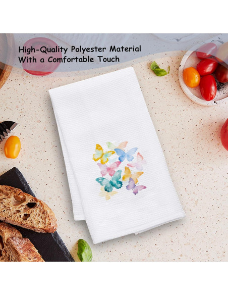 Toallas de Cocina Exqcom Mariposa 40x60 cm Decorativas