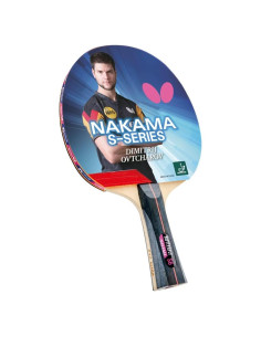 Paleta de Tenis de Mesa Butterfly Nakama S-10 con Goma Wakaba 2.1mm