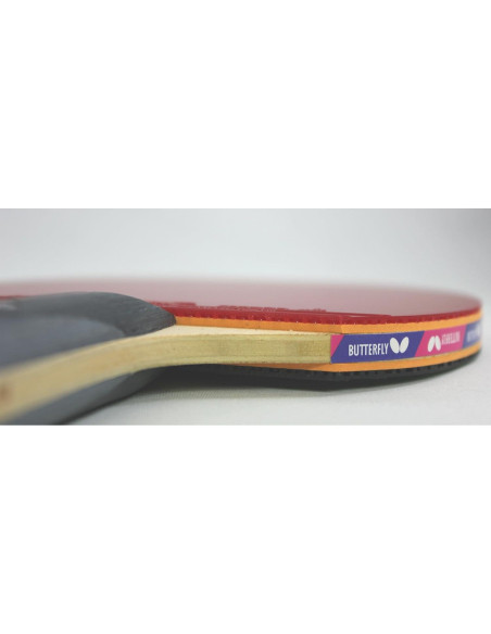Paleta de Tenis de Mesa Butterfly Nakama S-10 con Goma Wakaba 2.1mm