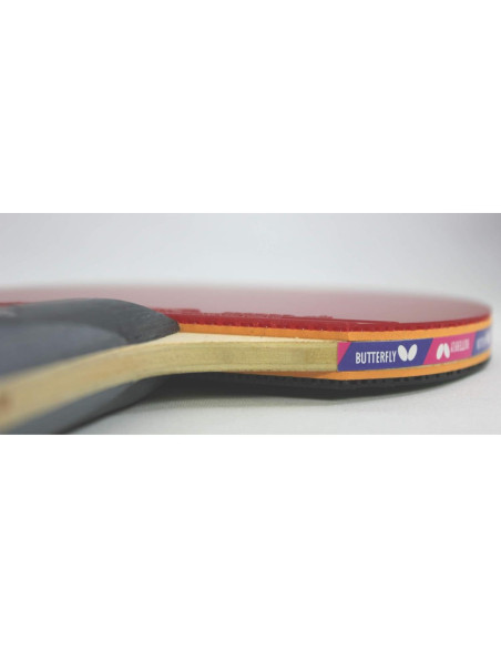 Paleta de Tenis de Mesa Butterfly Nakama S-10 con Goma Wakaba 2.1mm