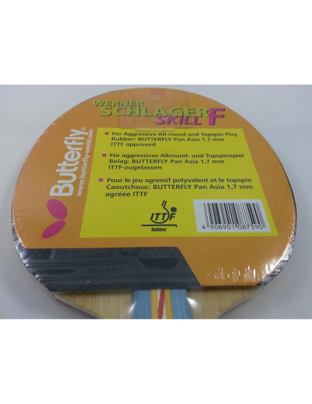 Paleta de Tenis de Mesa Butterfly Schlager Skill 1.7mm