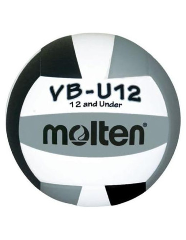 Balón de Voleibol Ligero Molten VB-U12 - Negro/Blanco/Plata