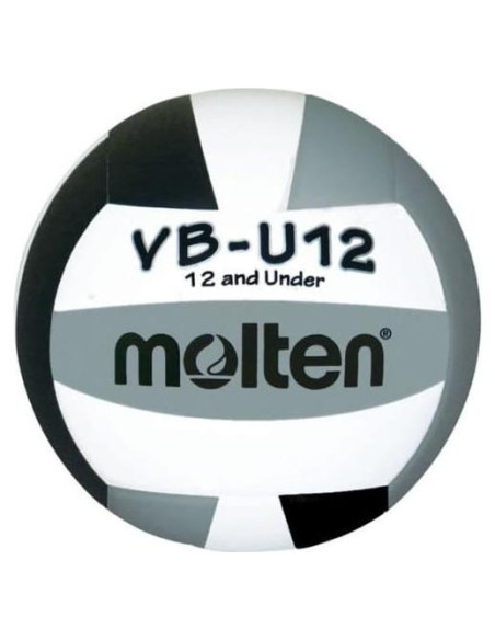 Balón de Voleibol Ligero Molten VB-U12 - Negro/Blanco/Plata