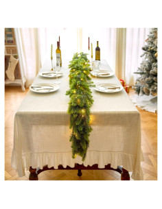 Guirnalda Navideña de Pino Norfolk 2.74 m con Luz LED Noiclub