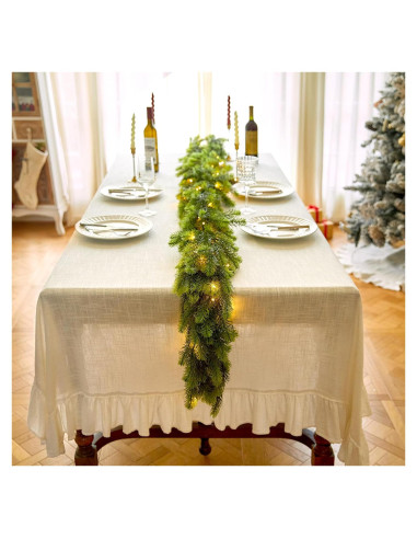 Guirnalda Navideña de Pino Norfolk 2.74 m con Luz LED Noiclub