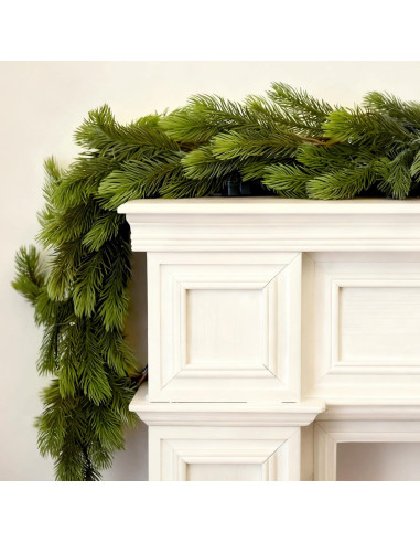 Guirnalda Navideña de Pino Norfolk 2.74 m con Luz LED Noiclub