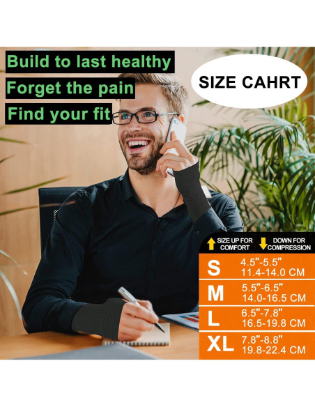 Guantes de Compresión MGANG para Muñeca Unisex Beige L