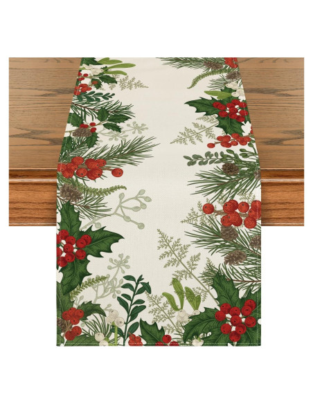 Caminito de Mesa Artoid Mode 33x183 cm Verde Poliester