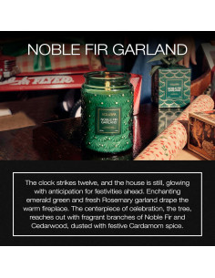 Vela Aromática Voluspa Noble Fir Garland 510g Cera de Coco 2