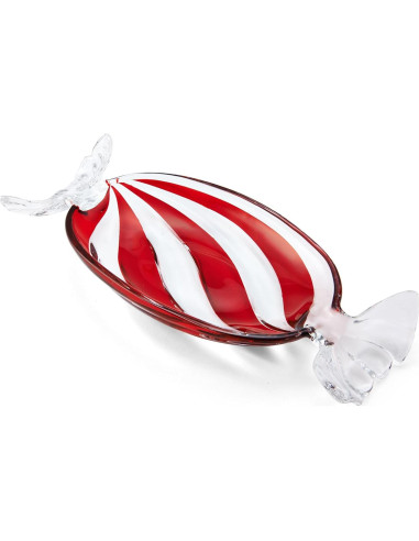 Plato de Caramelo Mikasa 34.9 cm Vidrio Festivo Navidad