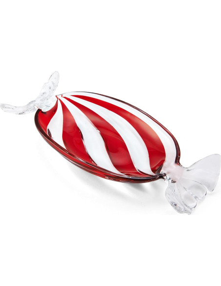 Plato de Caramelo Mikasa 34.9 cm Vidrio Festivo Navidad